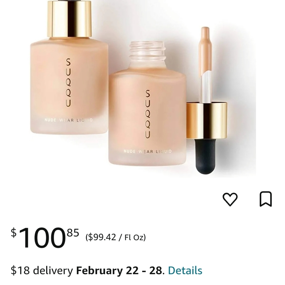 NWOB Suqqu Nude Wear Liquid Ex